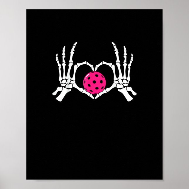 Skeleton Hands Heart Sign Funny Pickle Valentines  (Front)