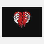 Skeleton Hands Hearts Classic Trending Sign