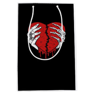 Skeleton Hands Hearts Classic Trending Style Medium Gift Bag