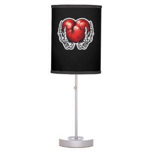 Skeleton Hands Hearts Cute Halloween Retro Table Lamp