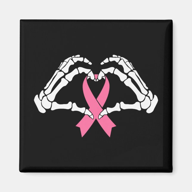Skeleton Hands Holding Ribbon Halloween Costume Ha Magnet (Front)