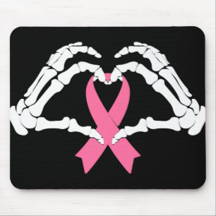 Skeleton Hands Holding Ribbon Halloween Costume Ha Mouse Pad