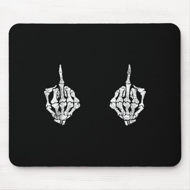 Skeleton Hands On S Funny Soky Halloween Costume  Mouse Pad (Front)