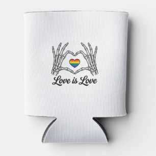 Skeleton Hands Rainbow Heart Love Is Love Shirt_1 Can Cooler
