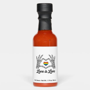 Skeleton Hands Rainbow Heart Love Is Love Shirt_1 Hot Sauces