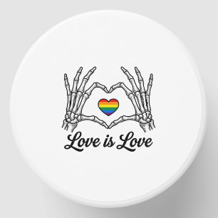 Skeleton Hands Rainbow Heart Love Is Love Shirt_1 Mini Candle Favors