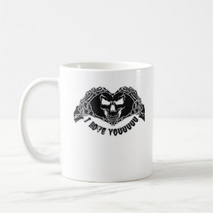 Skeleton Hands Skull Halloween Backgrounds Texture Coffee Mug