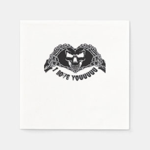 Skeleton Hands Skull Halloween Backgrounds Texture Napkins