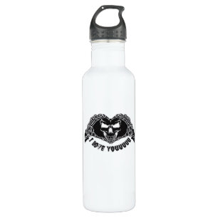Skeleton Hands Skull Halloween Backgrounds Texture Stainless Steel Water Bottle
