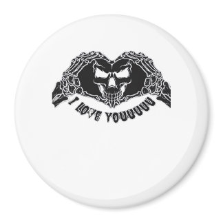 Skeleton Hands Skull, Halloween Design For Backgro Magnet