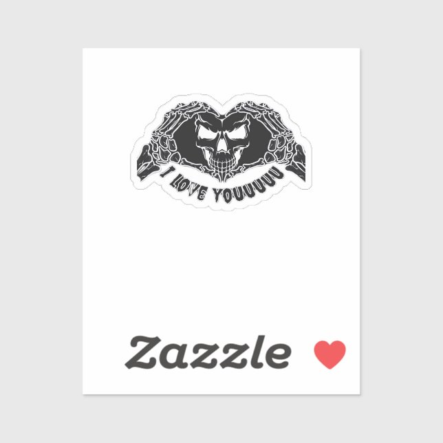 Skeleton Hands Skull, Halloween Design For Backgro Sticker (Sheet)