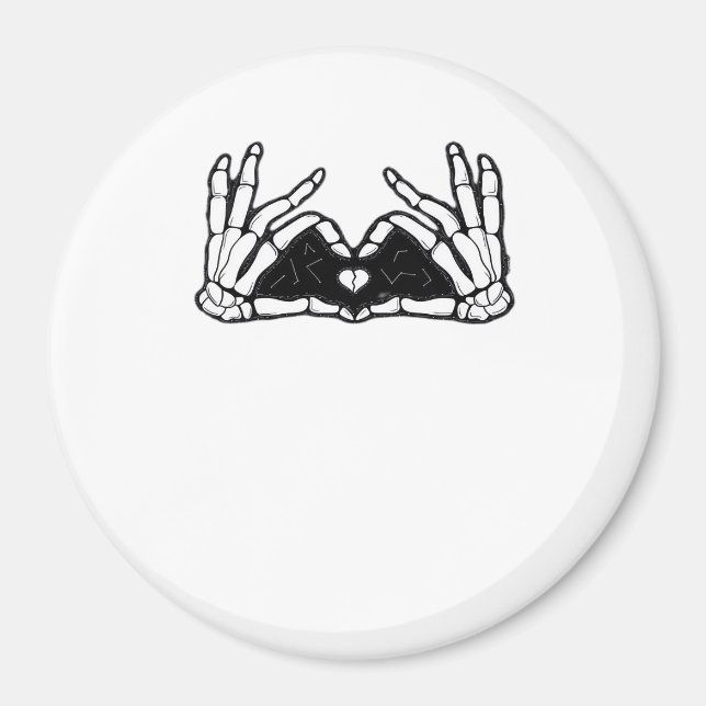 Skeleton Hands The Of A Heart Abstract Form Magnet (Front)