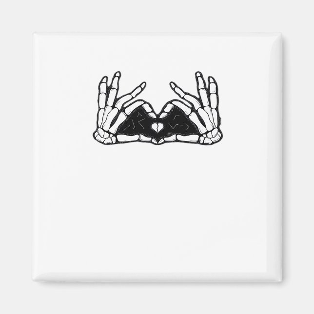 Skeleton Hands The Of A Heart Abstract Form Magnet (Front)