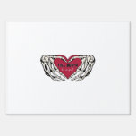 Skeleton Hands Valentine Heart And Roll Classic Sign