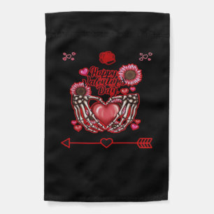 Skeleton Hands Valentines Day Classic Garden Flag