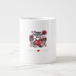 Skeleton Hands Valentines Day Classic Style Giant Coffee Mug