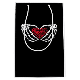 Skeleton Hands With Heart Classic Medium Gift Bag