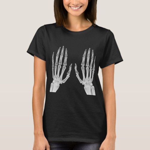 Skeleton Hands Xray Picture Human Anatomy photo T_Shirt