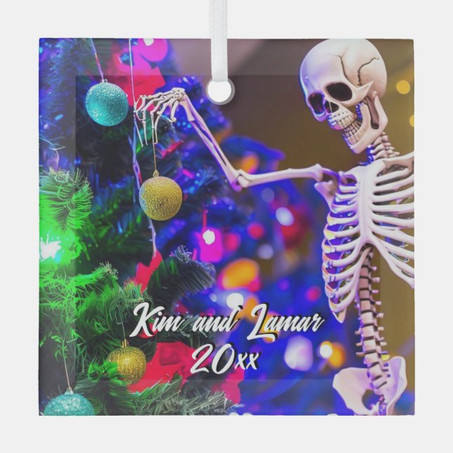  Skeleton Hanging Colorful  Ornaments Christmas (Front)