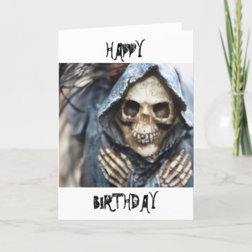 Skeleton Happy Birthday Card