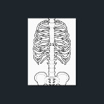 Skeleton Haunted Halloween Canvas Print<br><div class="desc">Skeleton illustration. Style Halloween. Art by José Ricardo</div>