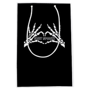 Skeleton Heart And Hands Classic Minimal Style Medium Gift Bag