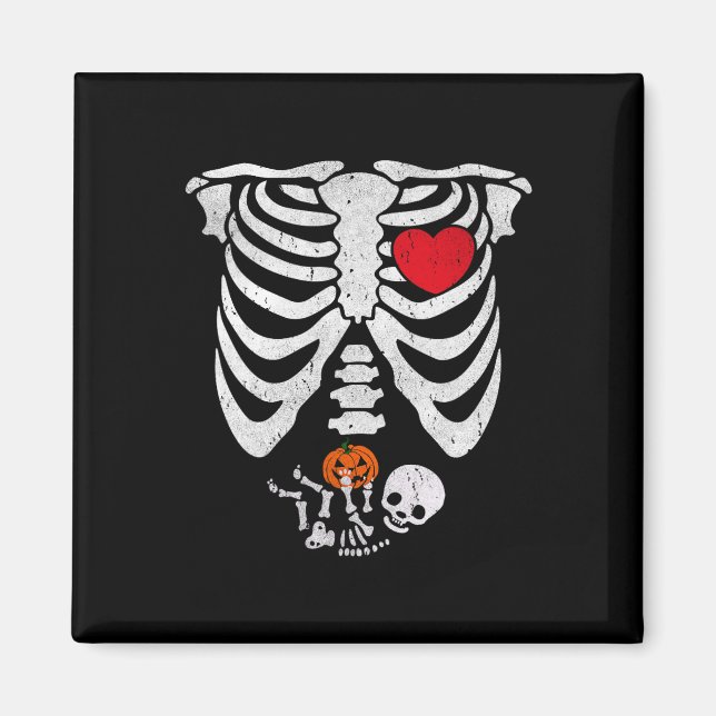 Skeleton Heart Halloween Costumes By  Magnet (Front)