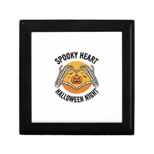 Skeleton Heart Halloween Vintage Hands Design_1 Gift Box
