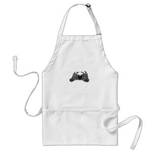 Skeleton Heart Hands - Classic Adult Apron