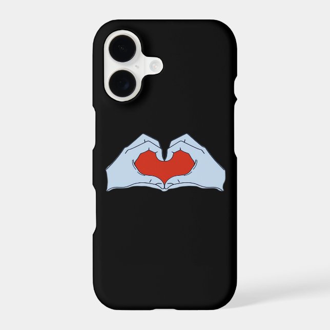 Skeleton Heart Hands Classic Basic Halloween Style Iphone Case (Back)