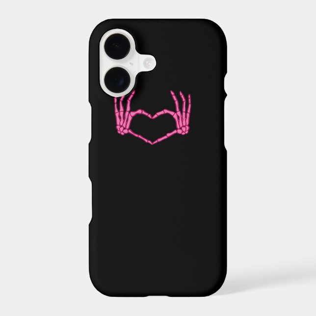 Skeleton Heart Hands Classic Iphone Case (Back)