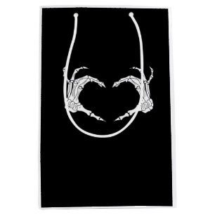 Skeleton Heart Hands Classic Medium Gift Bag