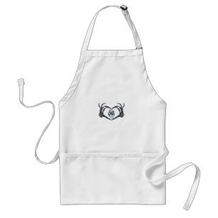 Skeleton Heart Hands Clean Graphic Mood Adult Apron