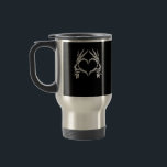 Skeleton Heart Hands - Halloween - Skeleton Hands  Travel Mug<br><div class="desc">A skeleton heart hands Halloween design with heart sign. Bold,  spooky,  and festive.</div>