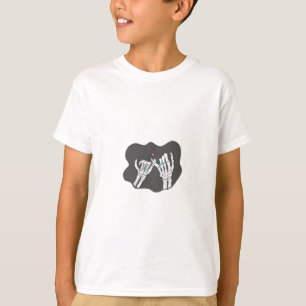 Skeleton Heart Hands Promise Symbolic Feeling T-Shirt
