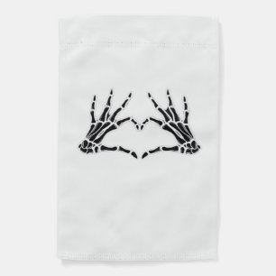 Skeleton Heart Hands Sign Halloween Costume Retro