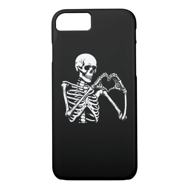 Skeleton Heart Hands Sign Halloween Costume Retro  Case-Mate iPhone Case (Back)