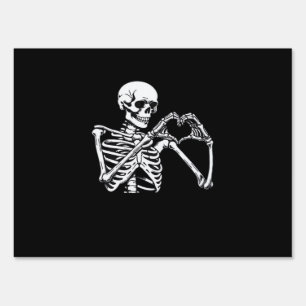 Skeleton Heart Hands Sign Halloween Costume Trendi