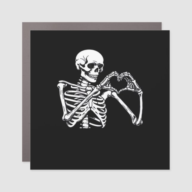 Skeleton Heart Hands Sign Halloween Costume Trendi (Front)