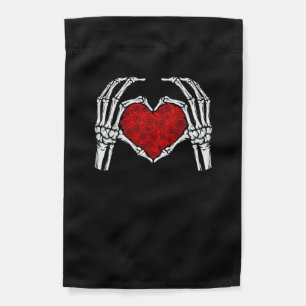 Skeleton Heart Hands Sign Valentine's Day Cute Hea