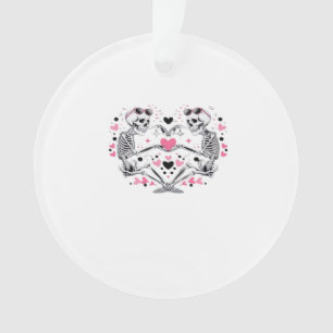 Skeleton Heart Hands Viral Trendy Vibe Ornament