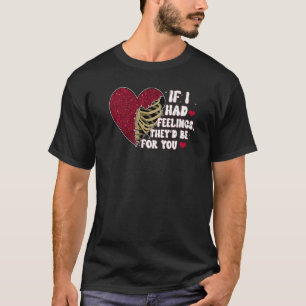 Skeleton Heart Rib Cage X Ray  Valentines Women Co T-Shirt