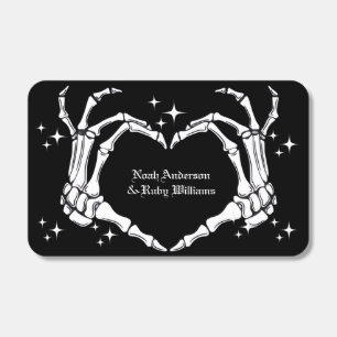 Skeleton Heart Shaped Hand Wedding Matchboxes