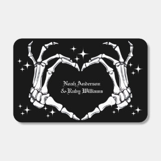 Skeleton Heart Shaped Hand Wedding Matchboxes