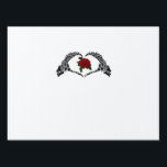 Skeleton Heart With Classic Sign<br><div class="desc">A skeleton heart with classic design. Simple,  gothic,  and timeless.</div>