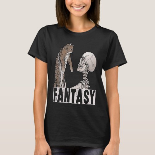 Skeleton Holding A Ca Lazy Halloween Costume Skull T_Shirt