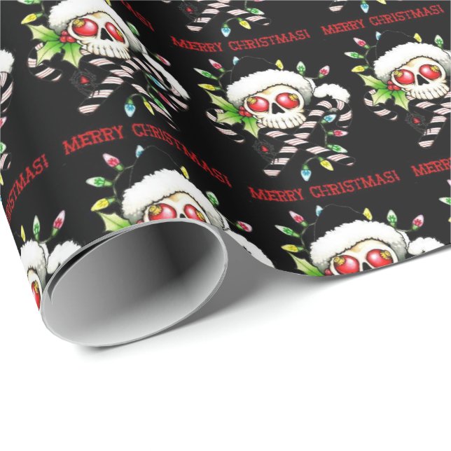 Skeleton Holidays Wrapping Paper (Roll Corner)