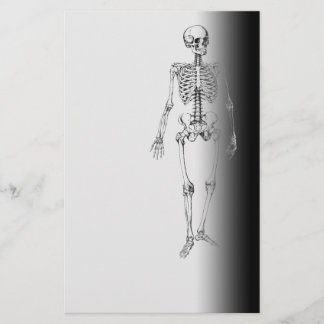 Skeleton Horror Goth Halloween Scary Stationery