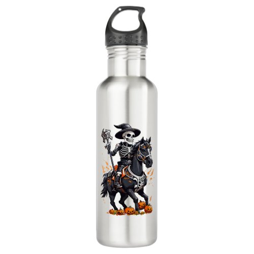 Skeleton Horse Rider Stainless Steel Water Bottle