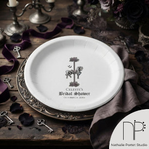 Skeleton Horse Vintage Carousel Paper Plates